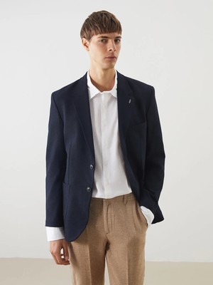 LC Waikiki Lacivert Standart Kalıp Erkek Blazer Ceket