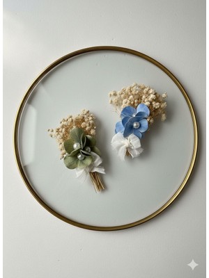 Hediyelik Cipso Ortanca Aranjman 12CM Çiçek Tepsi Çiçeği 20 Adet