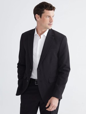 LC Waikiki Siyah Standart Kalıp Erkek Blazer Ceket