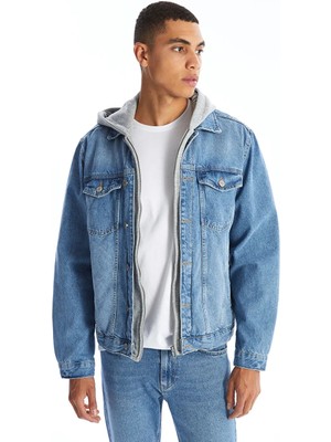 LC Waikiki Indigo Standart Kalıp Erkek Jean Ceket