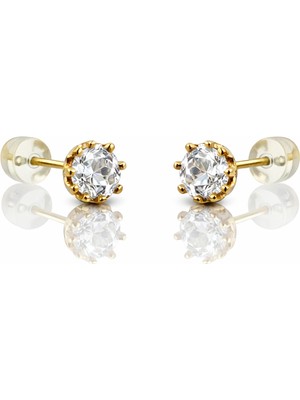 Mavika Jewellery 14K Gold Plated Sina Stud Küpe