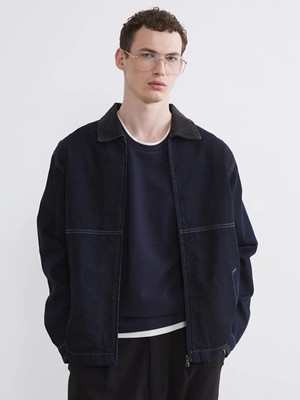 LC Waikiki Indigo Rahat Kalıp Erkek Jean Ceket