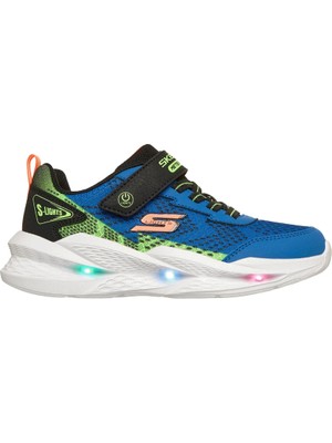 Skechers Meteor-Lights 2.0 Büyük Erkek Çocuk Mavi Işıklı Spor Ayakkabı 401490L Blbk