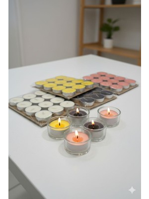  12 li mini kokulu mum renkli