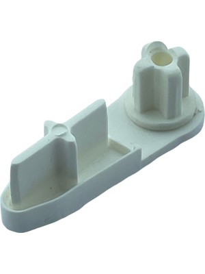 MorPerde Zebra Perde Beyaz Etek Tıpa Takımı (Üçgen + Yuvarlak)