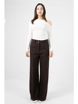 La Pante Kadın Pantolon Palazzo Pantolon Geniş Paça Likralı Bol Paça Rahat