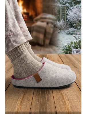 Gezer Kışlık Çıkarılabilir Comfort Taban Kadın Ev Bahçe Terlik
