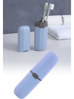 Omilife Yeni Nesil Çok Amaçlı Seyahat Saklama Kabı – Hijyenik Diş Fırçası Makyaj Fırçası Kalem ve Takı Organizerı