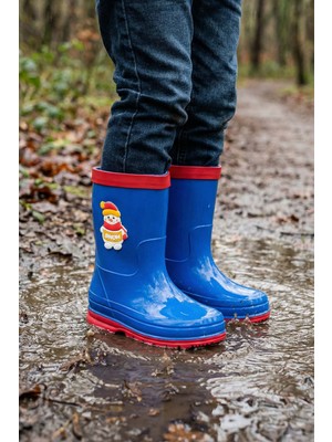 Gezer Erkek Çocuk Kışlık İçinde Çıkarılabilir Ek Çoraplı Su Geçirmez Yağmur Bot Çizme