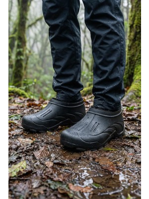 Gezer Erkek Kışlık İçi Peluşlu Çıkarılıabilir Rahat Taban Kısa Eva Kar Bot