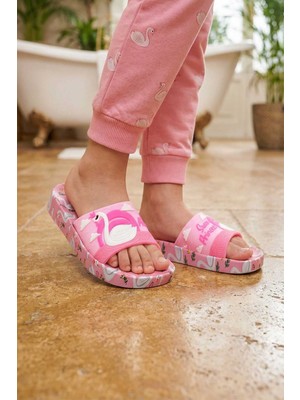 Gezer Kız Çocuk Yazlık Islak Zeminde Kullanıma Uygun Rahat Taban Ev Bahçe Plaj Havuz Terlik