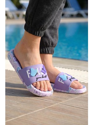 Gezer Kadın Yazlık PU Rahat Taban Ev Banyo Havuz Plaj Terlik