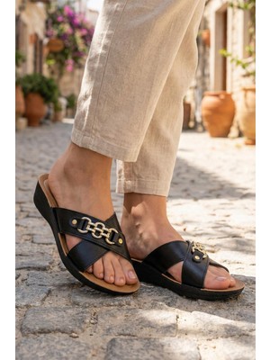 Gezer Kadın Yazlık Rahat Masaj Taban Günlük Terlik