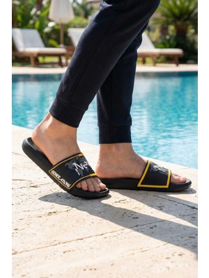 Gezer Erkek Yazlık PU Islak Zemine Uygun Ev Banyo Bahçe Havuz Terlik