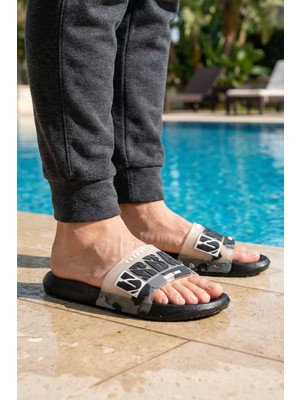 Gezer Erkek Yazlık PU Islak Zemine Uygun Ev Banyo Bahçe Havuz Terlik