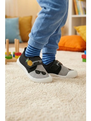 Gezer Yazlık Keten Bebe Erkek Ayakkabı