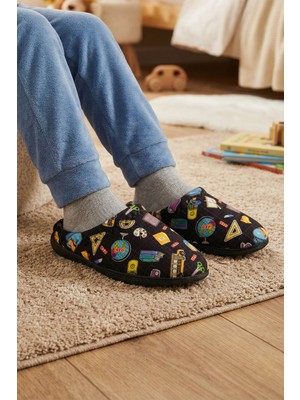 Gezer Erkek Çocuk Kışlık Rahat Taban Ev Bahçe Gondol Terlik