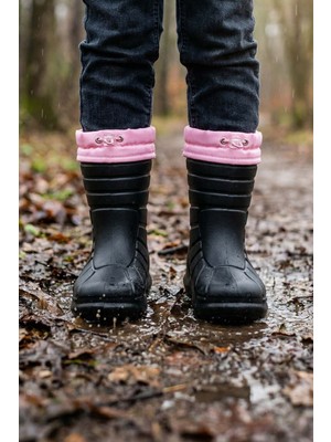 Gezer Kız Çocuk Kışlık Eva Boğazdan Lastikli Sessiz Taban Kar Bot Çizme