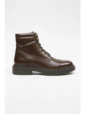 Sabri Özel Giotelli Erkek Kahverengi Hakiki Deri Bağcıklı Casual Bot