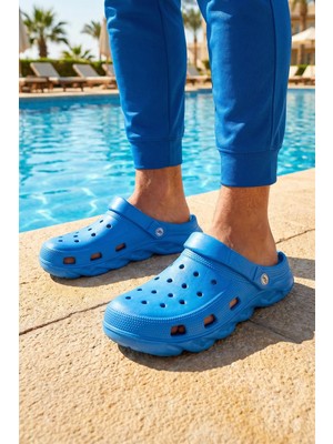 Gezer Erkek Yazlık Eva Islak Zemine Uygun Ev Bahçe Sabo Sandalet Terlik