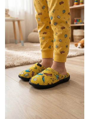 Gezer Erkek Çocuk Kışlık Rahat Taban Ev Bahçe Gondol Terlik