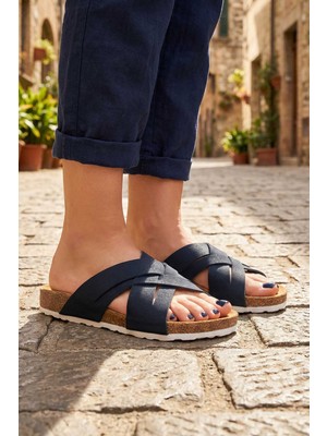 Gezer Yazlık Kadın Mantarlı PVC Rahat Taban Günlük Terlik