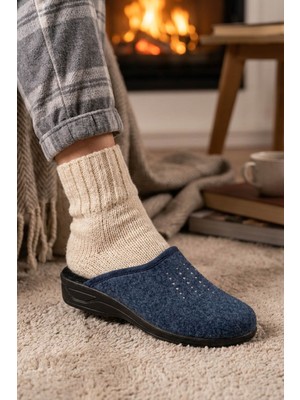 Gezer Kadın Kışlık Ev Bahçe Topuklu Terlik