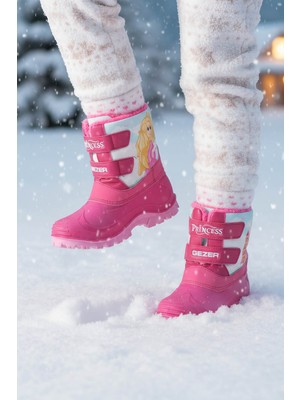 Gezer Kışlık Kız Çocuk İçi Sıcak Astarlı Prenses Kar Bot Çizme