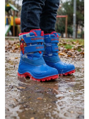 Gezer Kışlık Erkek Çocuk İçi Peluşlu Cırt Cırtlı Ayarlanabilir Su Geçirmez Braveman Kar Bot Çizme