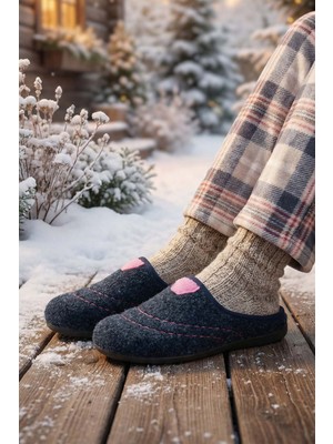 Gezer Kadın Kışlık Ev Bahçe Çıkarılabilir iç Taban Terlik