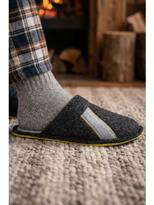 Gezer Kışlık Ev Içi Erkek Terlik