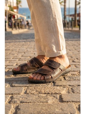 Gezer Yazlık Cırt Cırtlı Ayarlanabilir Rahat Taban Erkek Terlik