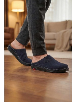 Gezer Paleng Kışlık  Deri Erkek Terlik