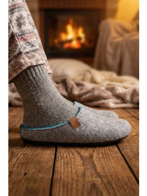 Gezer Kışlık Çıkarılabilir Comfort Taban Erkek Ev Bahçe Terlik