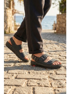 Paleng Yazlık  Erkek Deri Sandalet