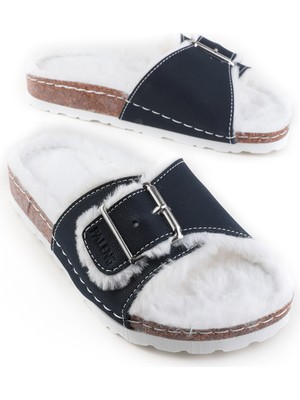 Paleng Içi Peluşlu Mantar Taban Kadın Terlik