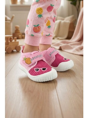 Gezer Yazlık Keten Bebe Kız Ayakkabı