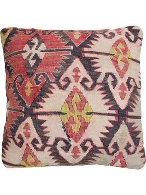 Kilim Co. El Dokuma Kilim Kırlent Kılıfı (40X40 Cm)