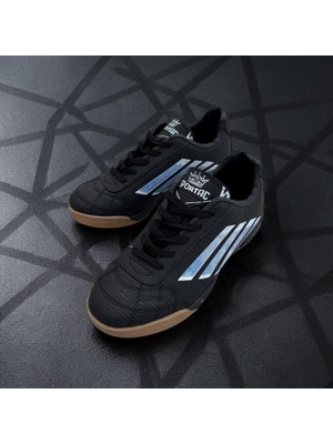 Sportaç Erkek Siyah Renkli Salon Futbolu Için Futsal  Ayakkabı Salon Futbolu