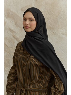 QEF Soft Line Pamuk Şal Siyah