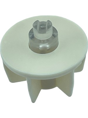 MorPerde 38'lik Jumbo Mekanizma Şeffaf Yuvarlak Pimli Krem Boru Sonu