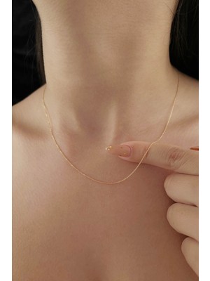 Fiyonk Kuyumculuk 14 Ayar Altın Forse Zincir 0,80 mm (25F)