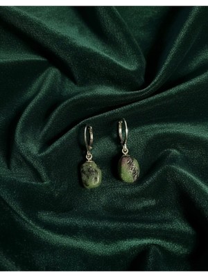 Meneva Aksesuar Anyolit Doğal Taş Küpe