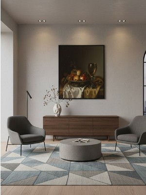 Safir Design Barok Tarzı Işık Oyunlu Meyve Kompozisyonu Çerçeveli Tablo