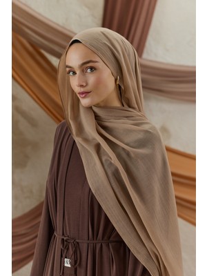 QEF Soft Line Pamuk Şal Vizon