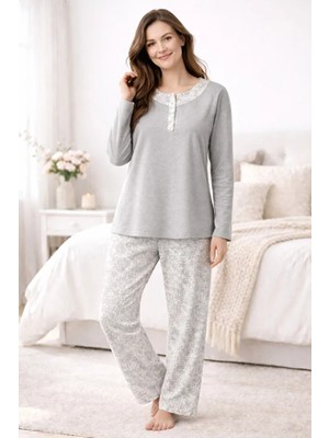 Nena Uzun Kol Kadın Pijama Takım 14626