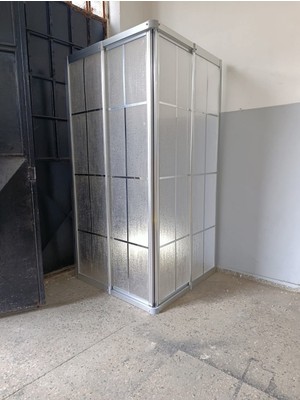 Inan Alüminyum   Damla Desen Mika  Karolajlı Duşakabin Inan Alüminyum Bella Seri Kabin