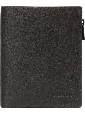 Grande Gerçek Deri Unisex Cüzdan Hakiki Deri Küçük Boy