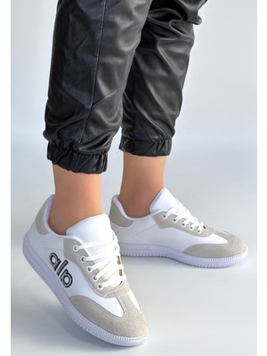 Zerenyus ZRNE-004 Premium Beyaz Bağcıklı Kadın Sneaker