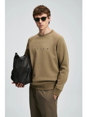 Lufian Cooper Erkek Kum Renk Sweatshirt 112030177